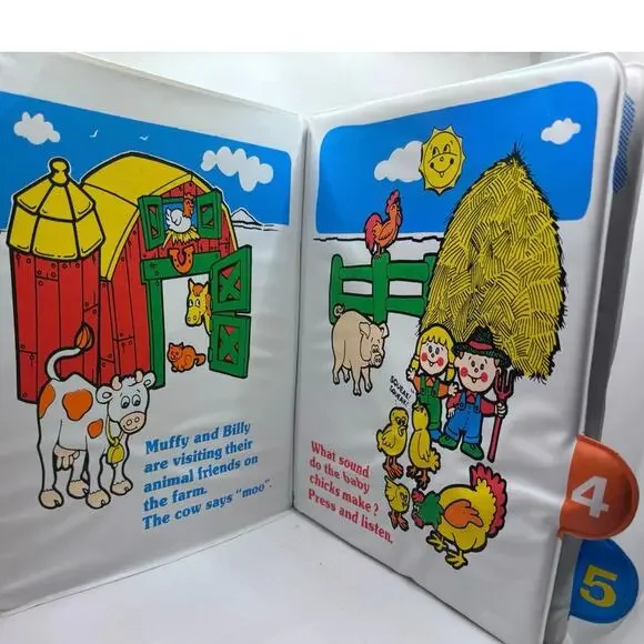Muffy’s & Billy’s Read N Play Activity Book, Vintage, Baby Soft Book, Learning - Picture 5 of 11